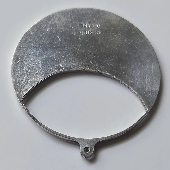 Vintage Alpaca Mexico Abalone Shell stars Silver Pendant - Picture 8 of 11